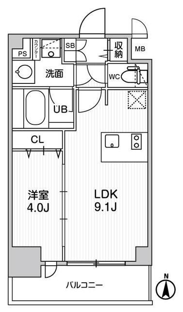 ディームス東陽町Ⅱの間取り
