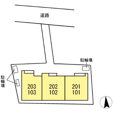 グラナーデ東大泉の区画図