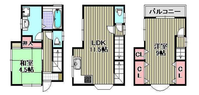 【間取り】 | 白鷺戸建1号