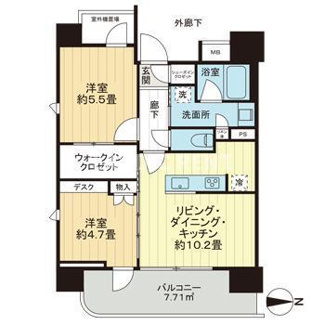 【間取り】 | ライオンズミレス西新