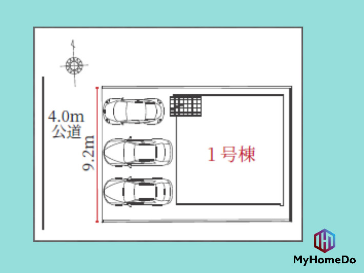 守山区八反　1期の区画図
