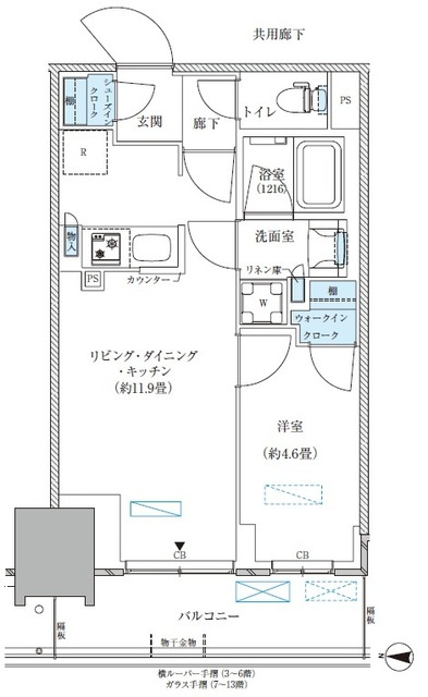 パークアクシス西大島コンフォートスクエアの間取り