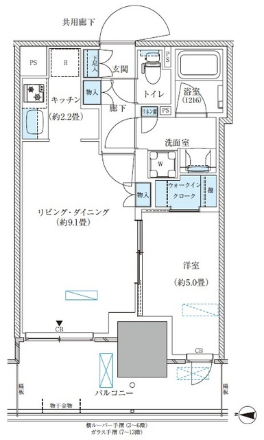 パークアクシス西大島コンフォートスクエアの間取り
