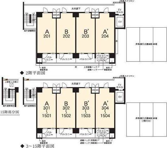 エステムコート名古屋ルノンの区画図