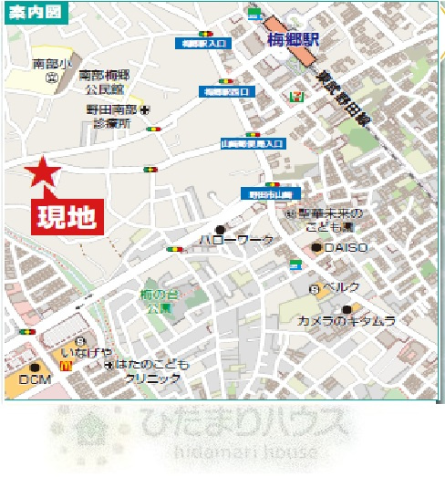 野田市山崎1123番　新築戸建　J号棟の地図|東武アーバンパークライン梅郷駅・徒歩9分