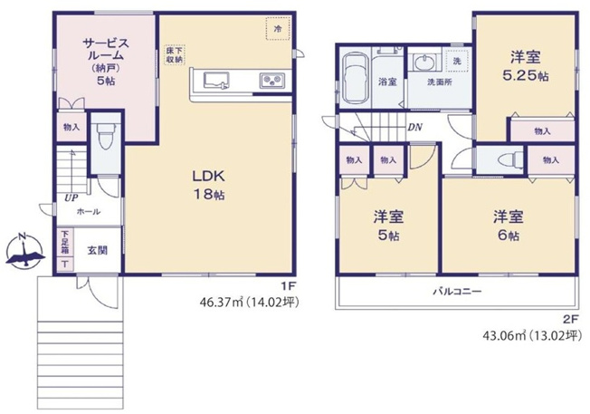 【間取り】 | 藤沢市石川 新築戸建 全1棟