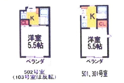サンプラザ尼崎18の間取り