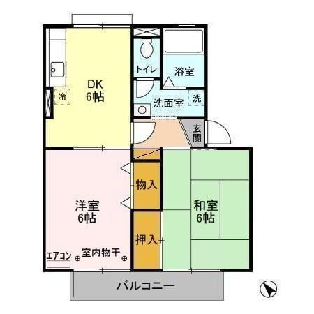 セジュール東初石　Ⅲの間取り