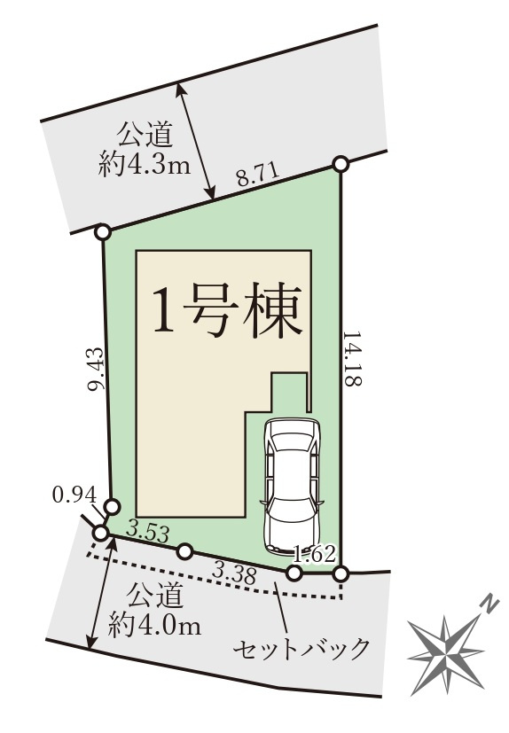 新築戸建　神戸市須磨区須磨本町１丁目62の区画図