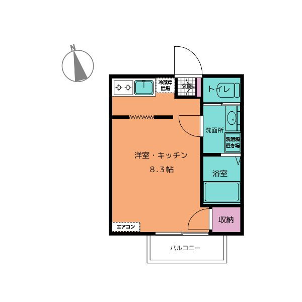 アフェット稲毛７の間取り
