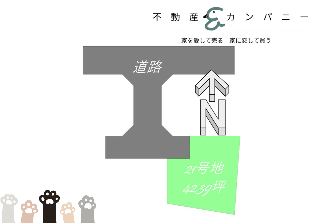 南黒田23区画の土地図