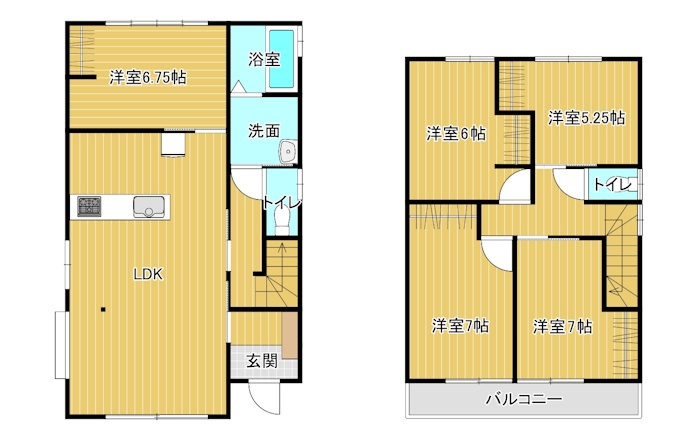 中古住宅　城前町１丁目の間取り