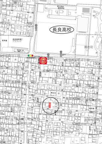 中古住宅　城前町１丁目の地図