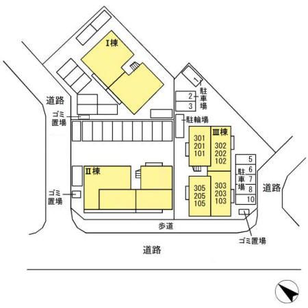 ティアラⅢの区画図