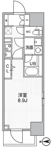 【間取り】 | THEパームス熊野前