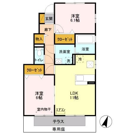 ノールメゾン　Ⅳの間取り