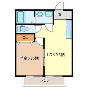 ビュー　アイルＢ棟の間取り