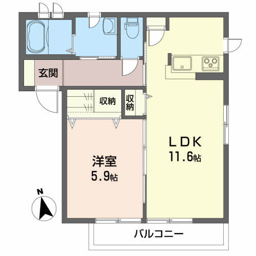 メゾンマスト長橋台Ｂの間取り