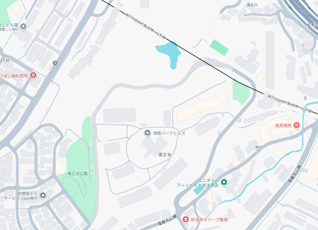 須磨パークヒルズD棟の地図