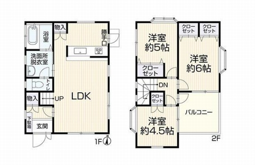 平塚市四之宮1丁目　中古一戸建ての間取り|平塚市四之宮1丁目　中古一戸建て