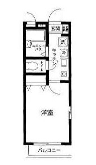 川崎市多摩区三田４丁目のアパートの間取り