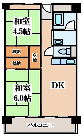 【間取り】 | 晴美台D団地