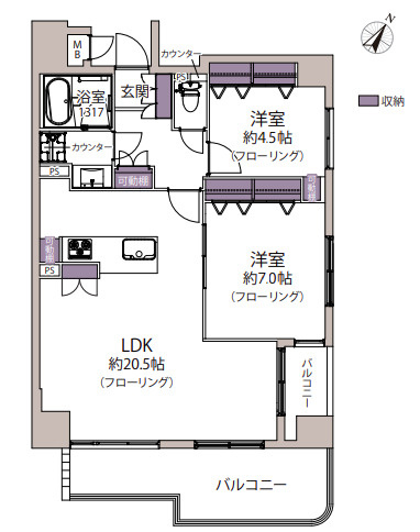 【間取り】 | 東峰マンションアーバンスクエア博多駅☆仲介手数料無料☆