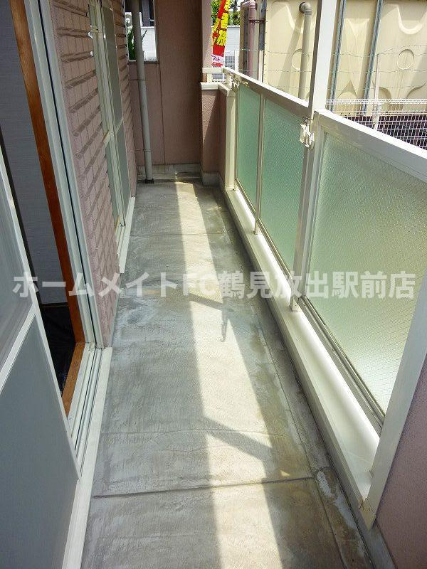 東大阪市森河内東２丁目の賃貸マンションのバルコニー
