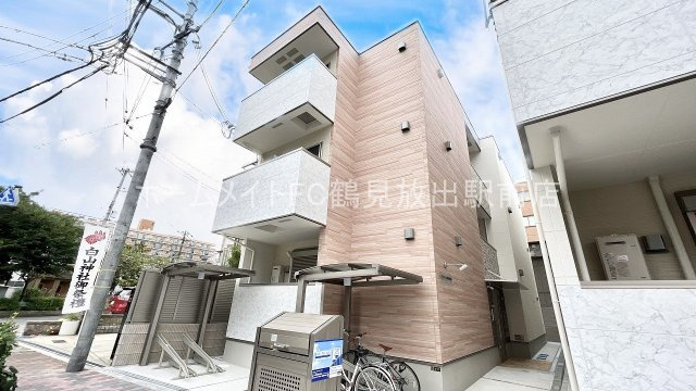 大阪市城東区中浜３丁目のアパートの外観