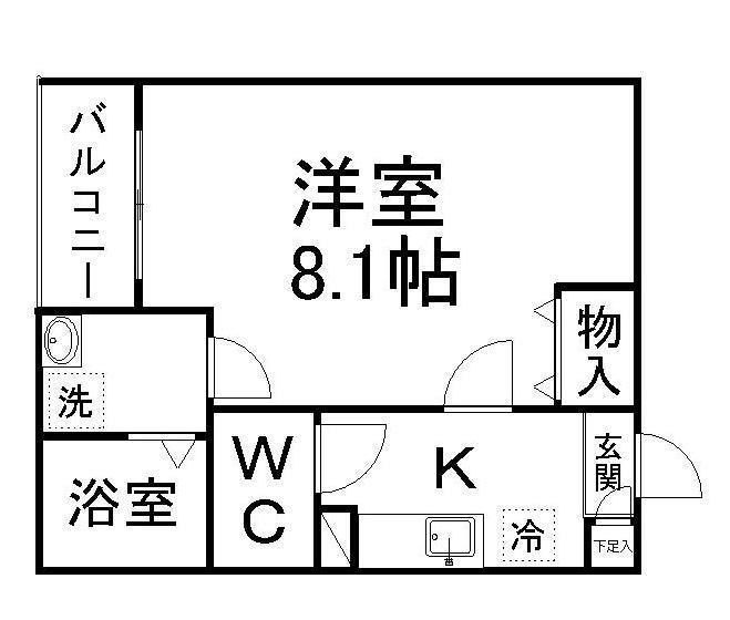 クレフラスト長町駅前の間取り