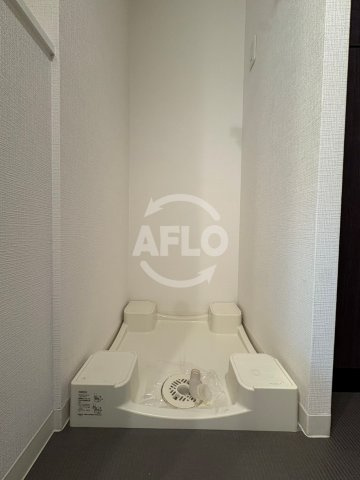 プレサンスタワー北浜の洗面所|プレサンスタワー北浜　洗濯機置き場