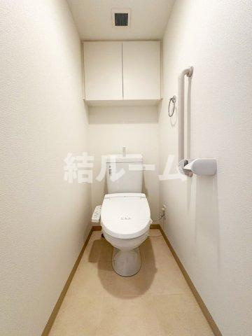 板橋区赤塚新町２丁目の賃貸マンションのトイレ