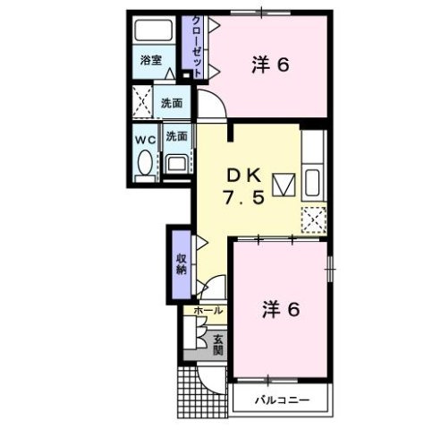 【間取り】 | メゾン・ド・エルⅡ