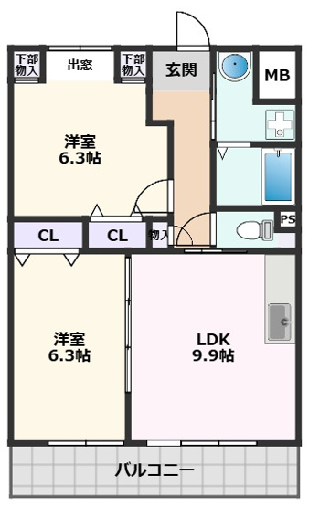 【間取り】 | ノース・アルカディア