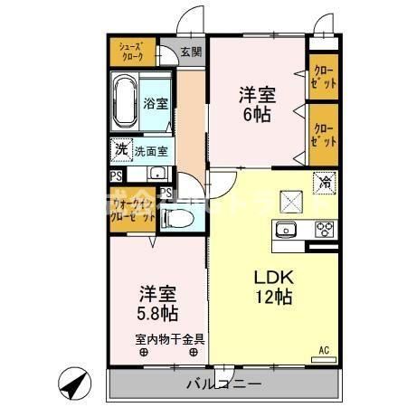 【間取り】 | ルシエール上尾原市