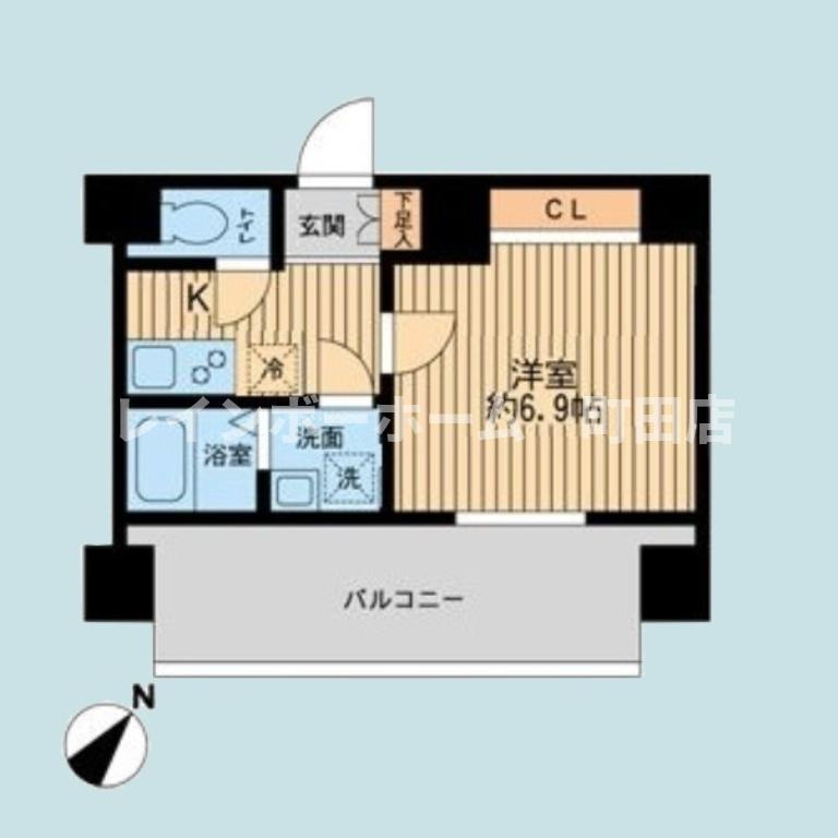 Ｐｒｉｍａｌ　Ｍａｃｈｉｄａ※初期費用分割あと払いサービス利用可能物件の間取り