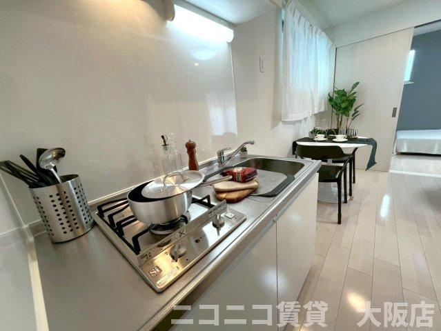 大阪市住之江区御崎７丁目のアパートのキッチン|CG画像です。家具家電付きではありません