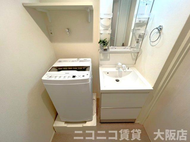 大阪市住之江区御崎７丁目のアパートの洗面所|CG画像です。家具家電付きではありません