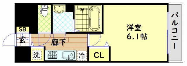 【間取り】 | プレサンス松屋町ファステ