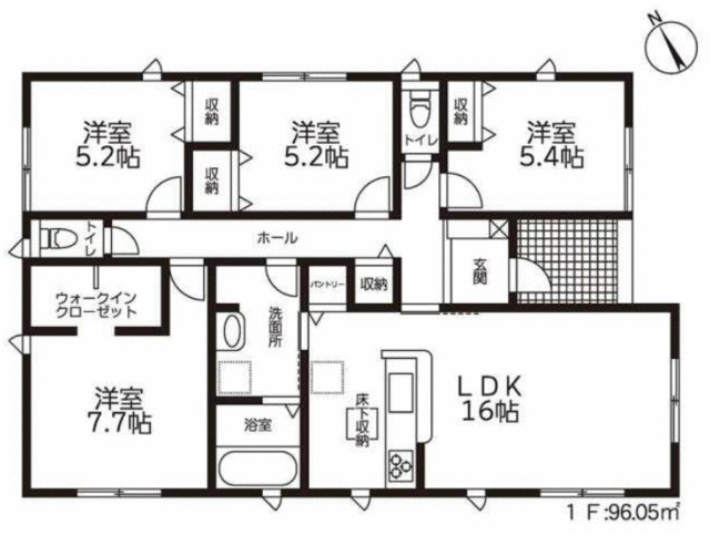 駿東郡小山町菅沼の新築一戸建の間取り