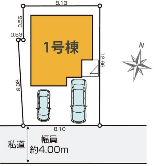 【KEIAI　Grace】西東京市芝久保町15期の区画図|南道路接道で日当たり良好です。