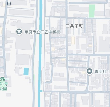 ●奈良市三条栄町　新築一戸建ての地図