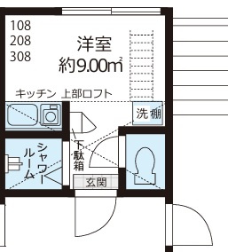豊島区長崎１丁目のアパートの間取り