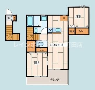 Ciel　bleu※初期費用分割後払いサービス利用可能物件の間取り