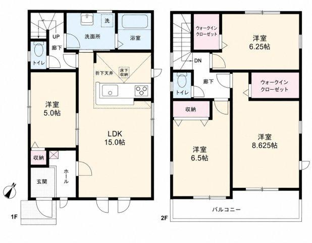 Ｓｕｍａｉ－ｔｏ千葉市花見川区こてはし台０９の間取り|お電話でのご予約がスムーズです！