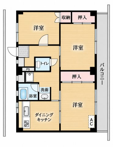 ビレッジハウス五所6号棟の間取り|お電話でのご予約がスムーズです！