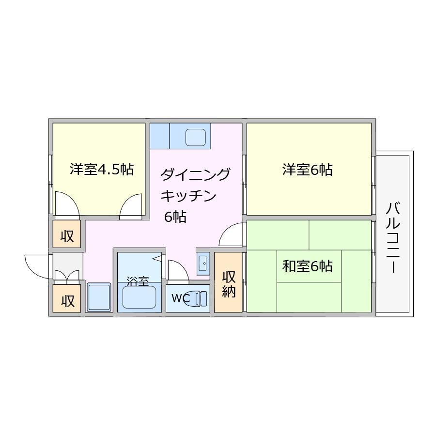 メゾンコスモの間取り|お電話でのご予約がスムーズです！