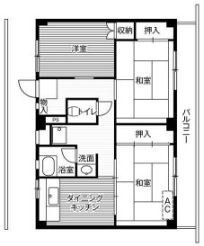 ビレッジハウス迎田2号棟の間取り|お電話でのご予約がスムーズです！