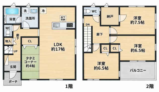 四街道市小名木戸建の間取り|物件、駅でお待ち合わせでのご案内歓迎！お電話でのご予約がスムーズです！