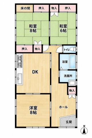 誉田町森田貸家の間取り|お電話でのご予約がスムーズです！
物件、駅でお待ち合わせでのご案内歓迎！